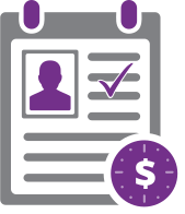 Icon highlighting an increase in documentation of billable criteria